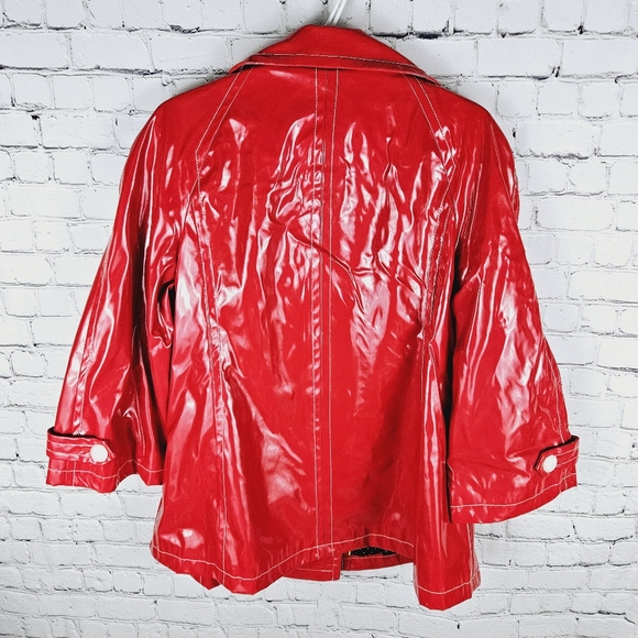 BLACK RIVET | double breasted waterproof peacoat raincoat - Picture 4 of 9
